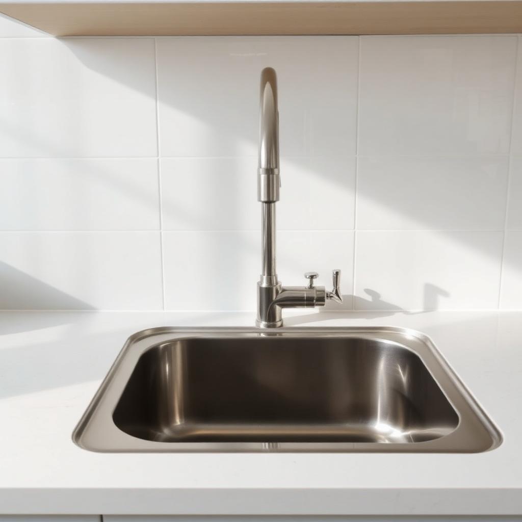 Kitchen sink basin and tap